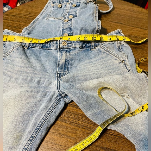 Hollister Light Blue Denim Overalls - Picture 5 of 9